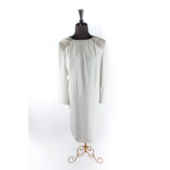 Vtg Gown Dress MISS ELLIETTE From California Beige Mother Of The